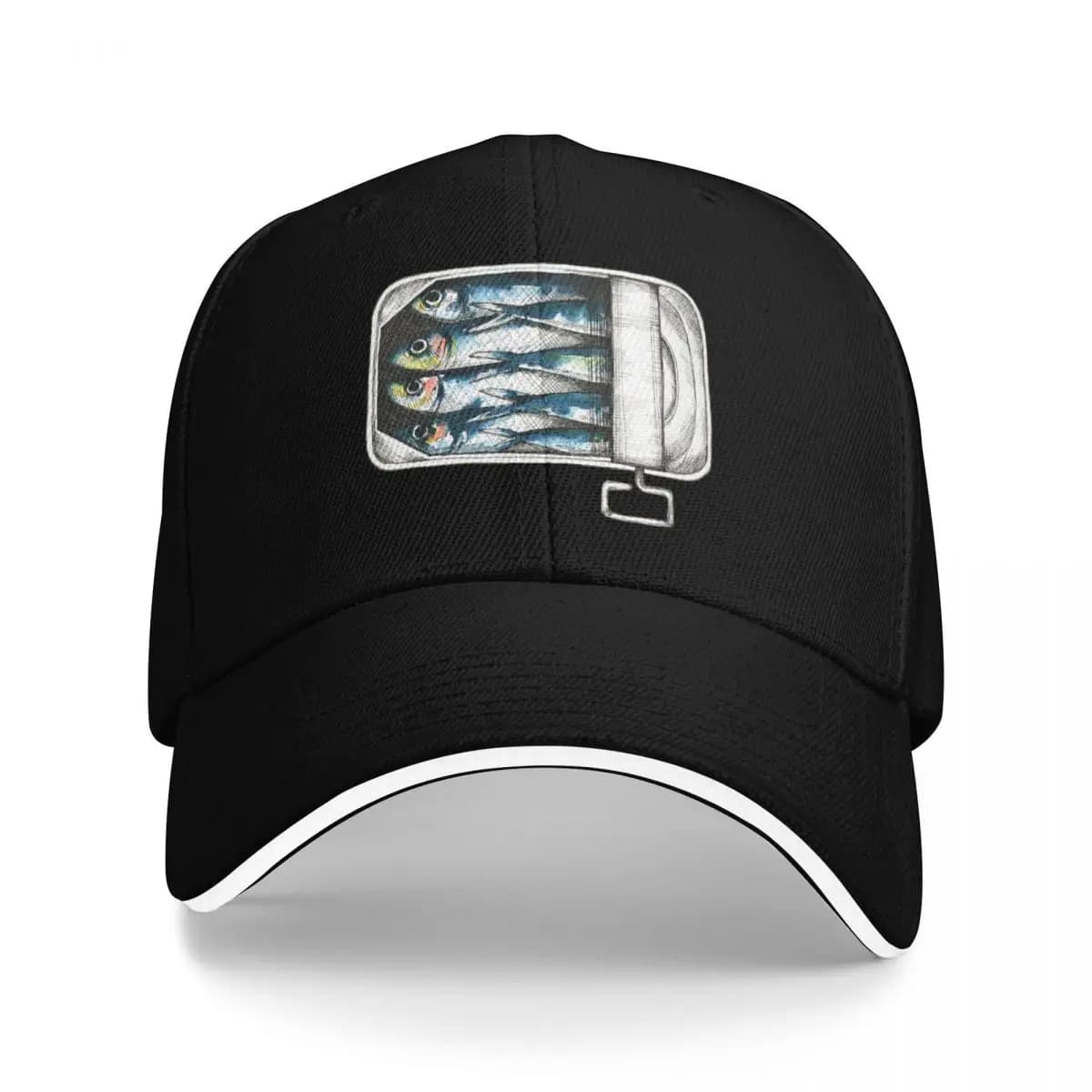 Confezionato come Sardine Berretto da baseball Sport Cappello da sole Protezione solare Cappelli da donna da uomo