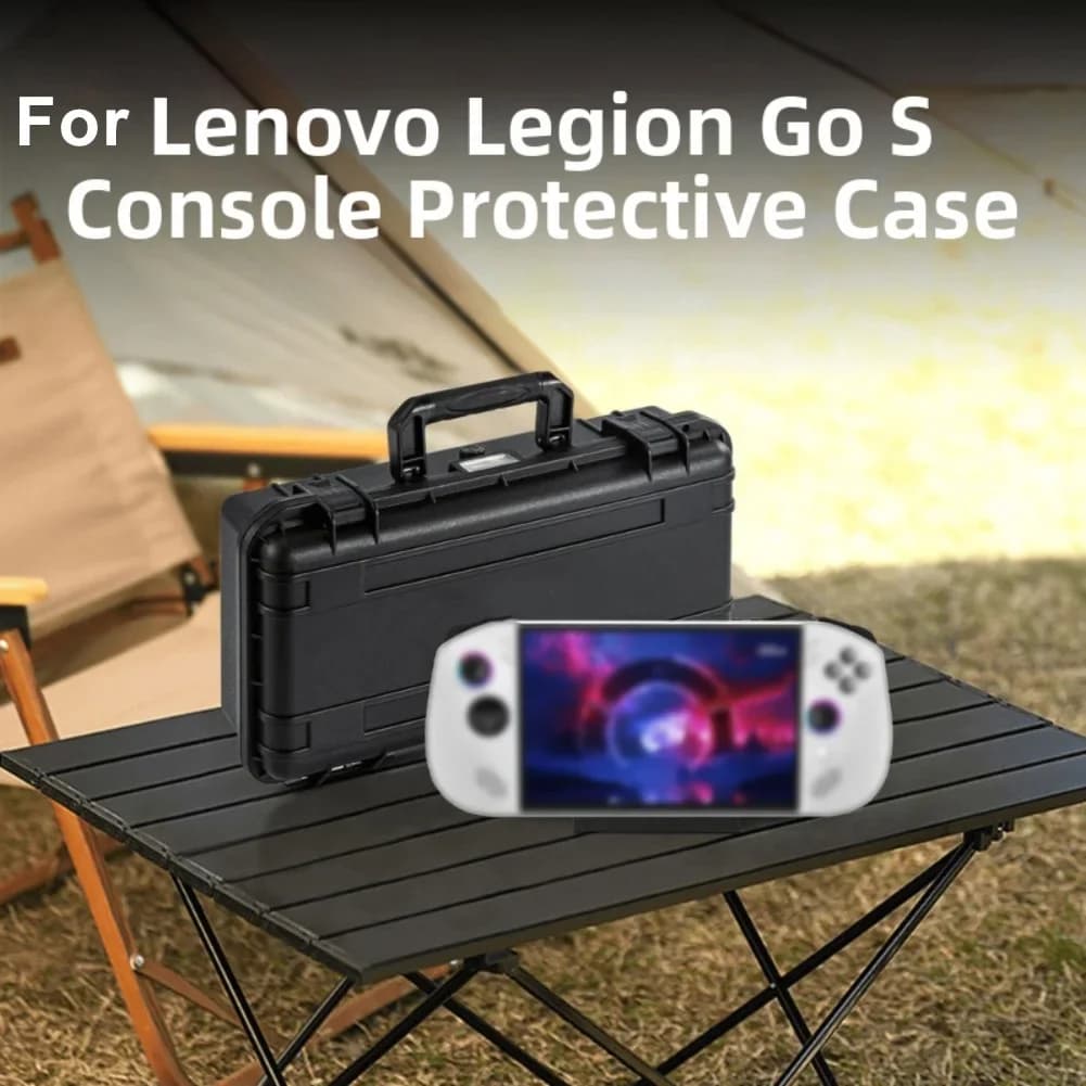 Scatola di immagazzinaggio portatile per Legion GO S Console di gioco portatile nera Custodia protettiva per il trasporto Custodia rigida per accessori di gioco