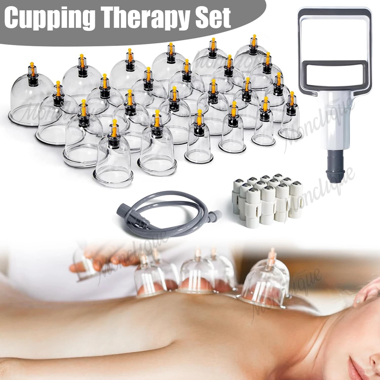 Set of 12 Pairs for Manual Vacuum Massage, Suction Therapy, Cellulite Treatment, Home Massage Tools