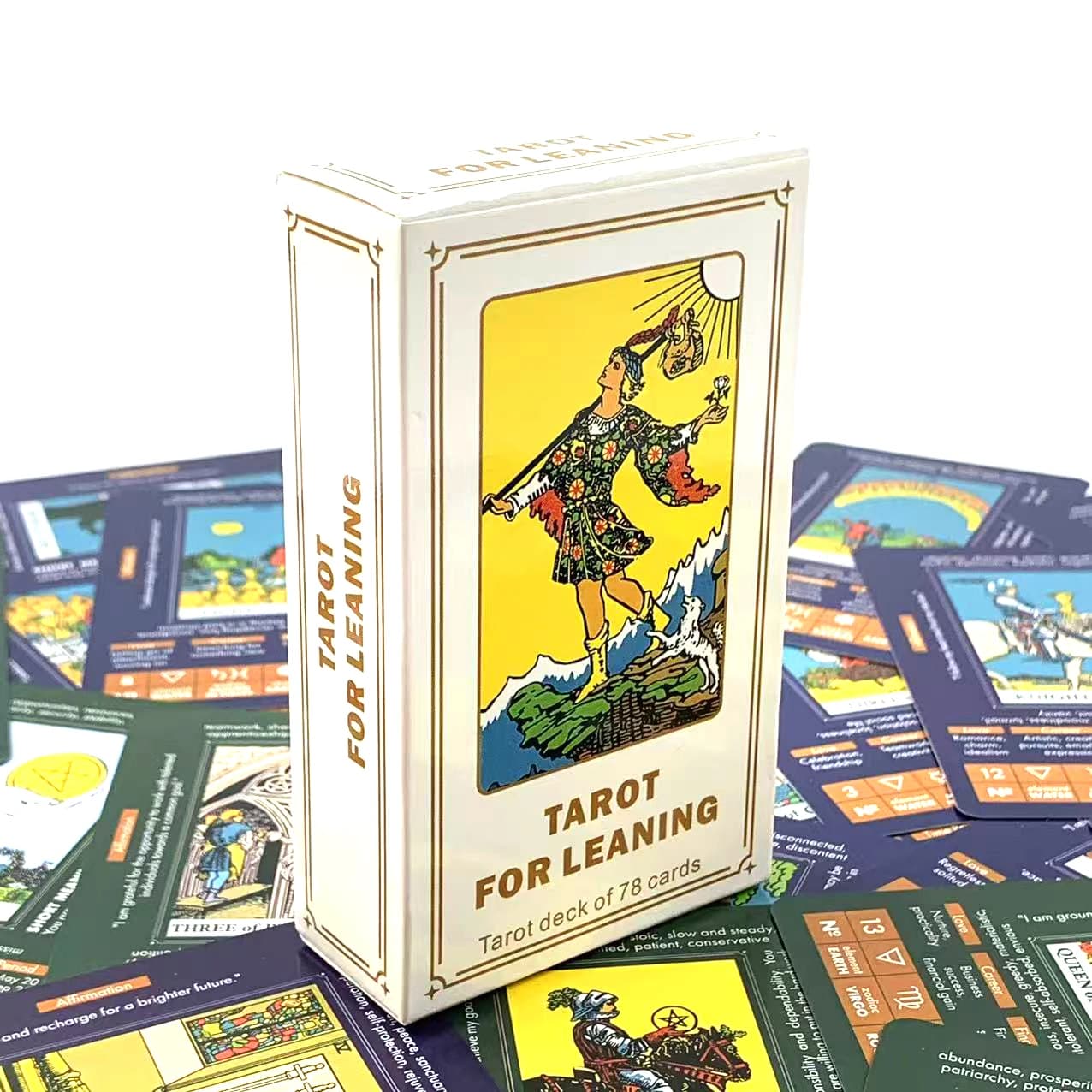 NUOVO tarocchi per appoggiare una carte da 78 pezzi ideali per principianti, giochi di meditazione e feste, regali di Halloween e Natale