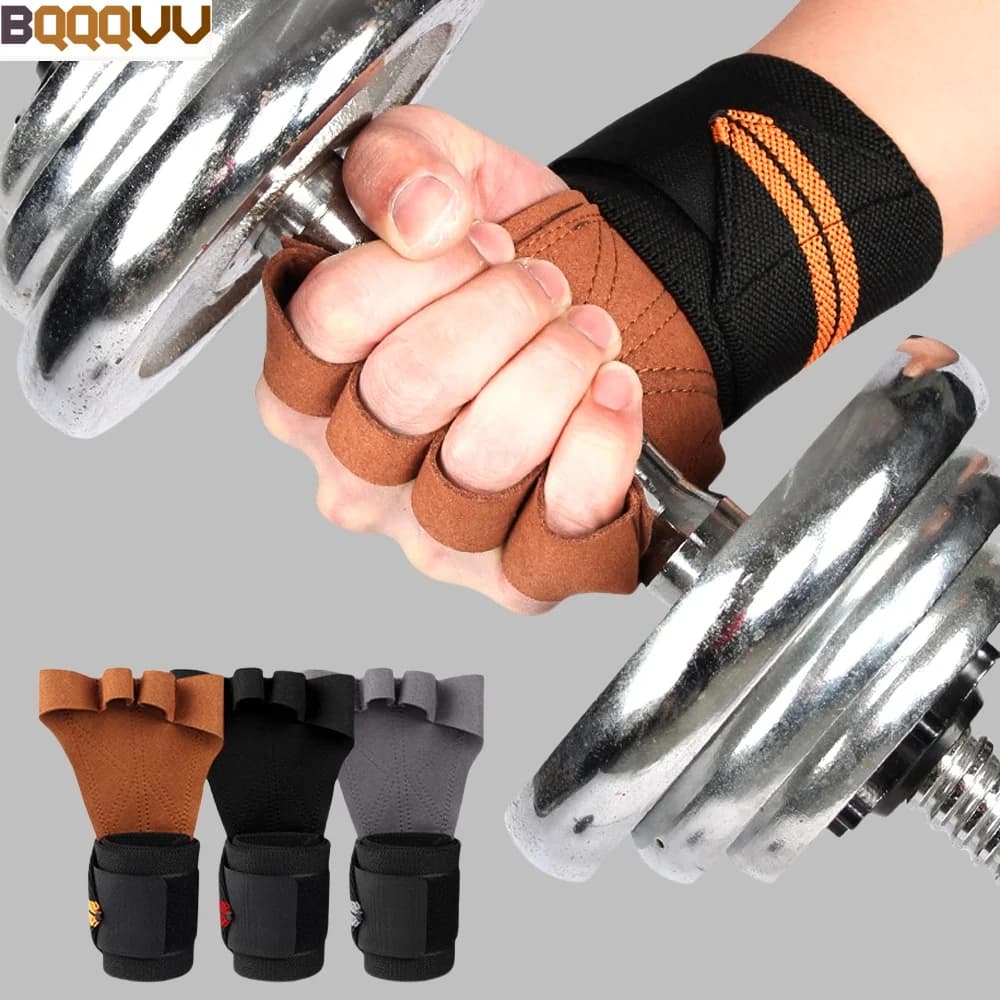 Gym Anti-slip Gloves, Weight Lift Belts, Lift Bearings, Deadlift, Training, Crossfit Fitness Gloves, Palm Protection, 1 Paio