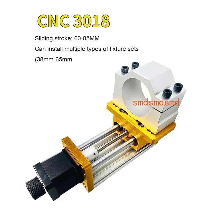 Kit asse Z 60-85MM Macchina per incisione laser a tre assi Modulo morsetto motore Supporto tavolo scorrevole Morsetto mandrino 3018 45/52/65mm