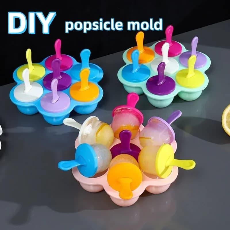 Stampo per gelato coperto in plastica colorata per uso alimentare fatto a mano per la casa estiva fai-da-te utilizzato per bastoncini di gelato fai-da-te Hockey su ghiaccio