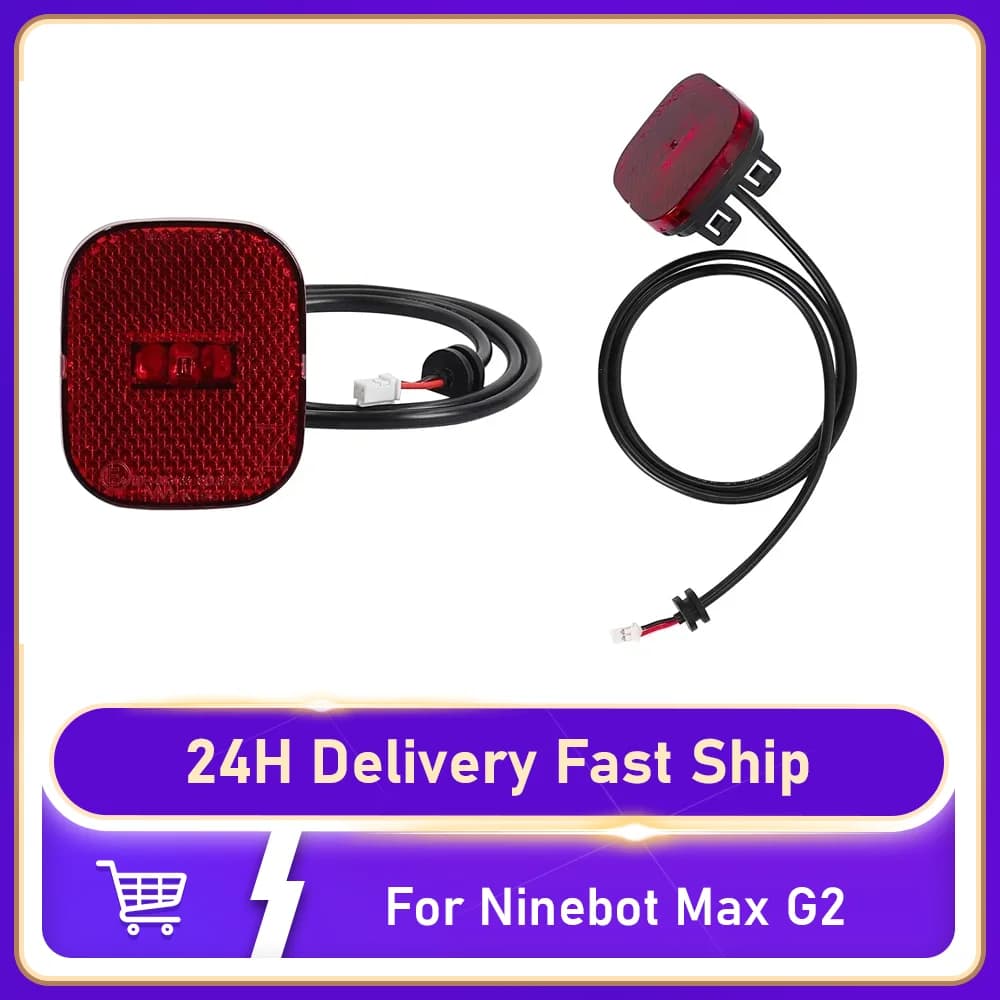 Waterproof LED Lamp Brake Light Rear Taillight For Ninebot Max G2 Electric Scooter Rear Fender Safety Stoplight Replacement Part