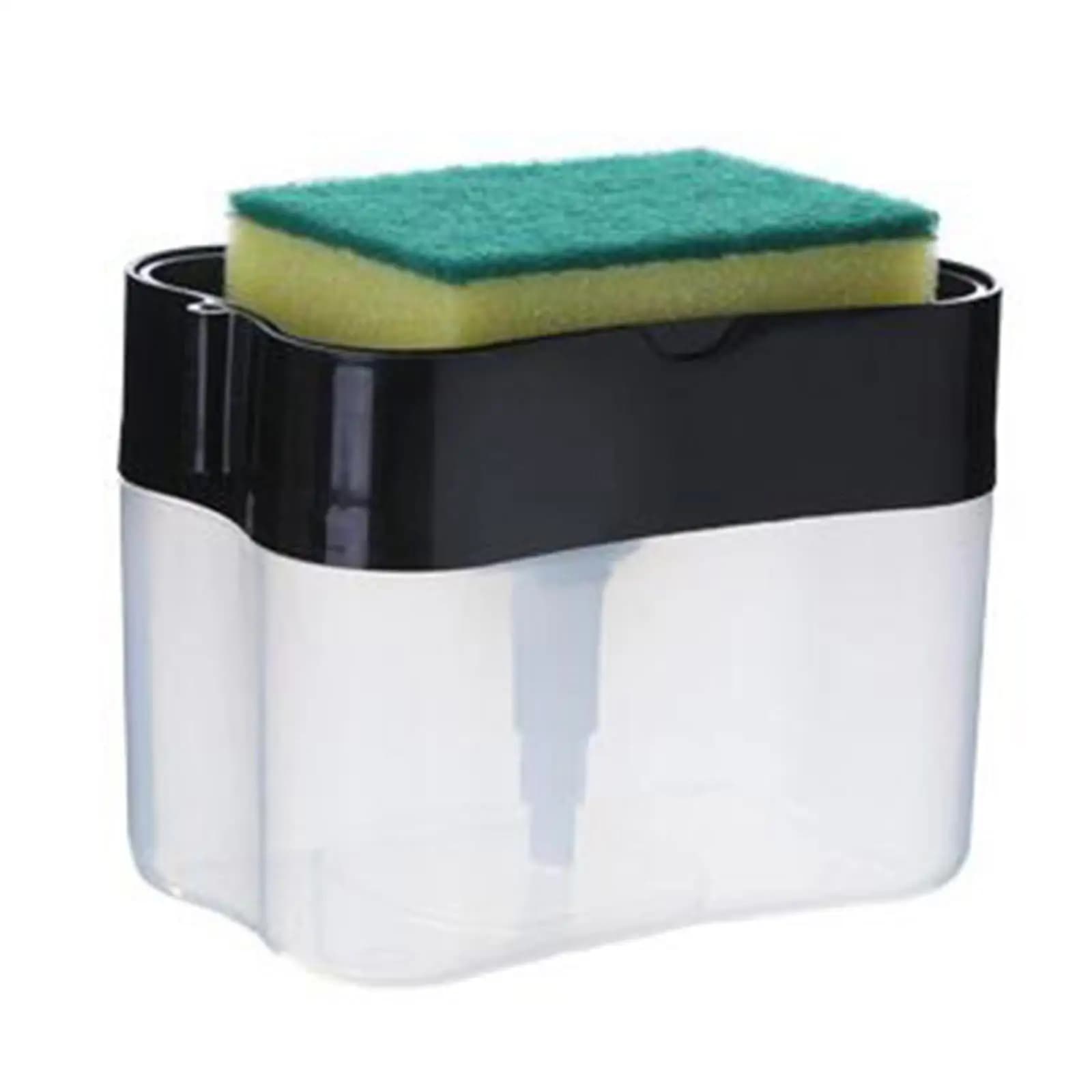 Dish Soap Dispenser and Sponge Holder 2 in 1 Dishwashing Soap Pump Dispenser