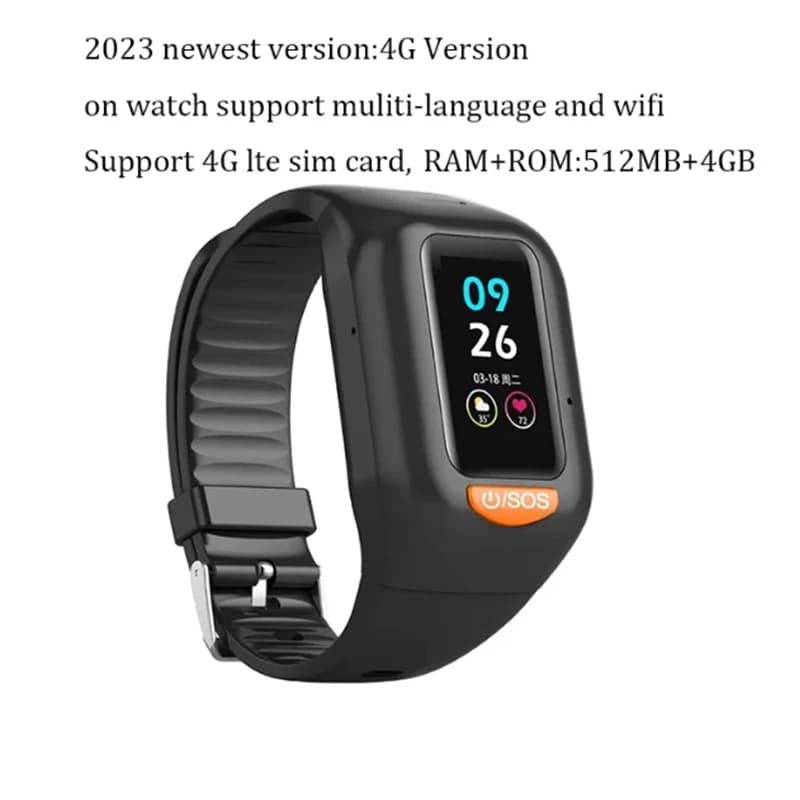Newest 4G smart watch for older men color screen GPS Wifi Voice conversation SOS to help the smart GPS clock waterproof for elderly