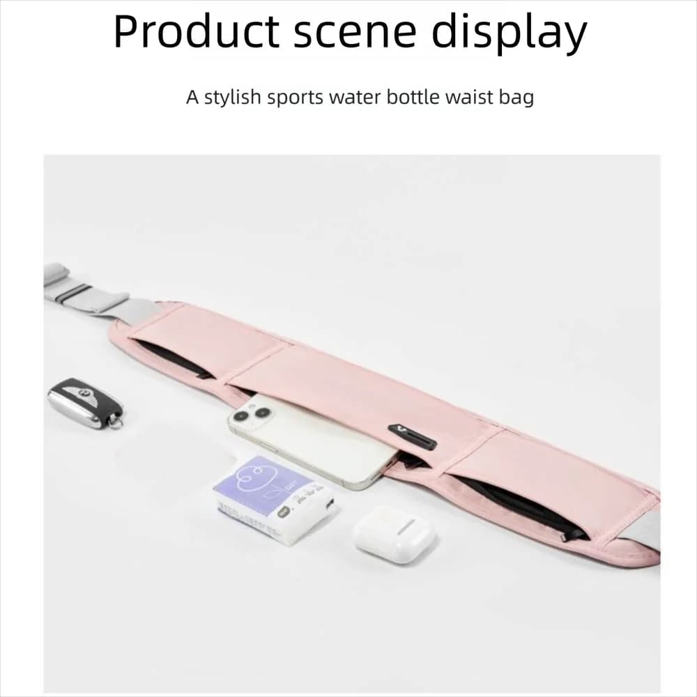Waterproof Sports Waist Belt Multifunction Running Belt With Invisible Clasp Lightweight With Baby Carrier Door Phone