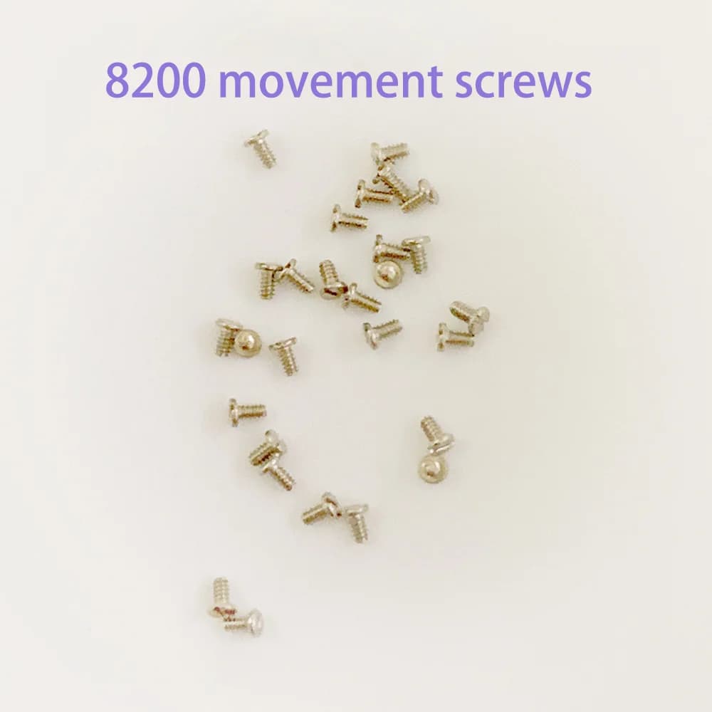 Accessori per orologi Parti di riparazione Viti per movimento adatte per viti per stecca superiore per movimento 8200 per viti per stecca per pendolo 8215