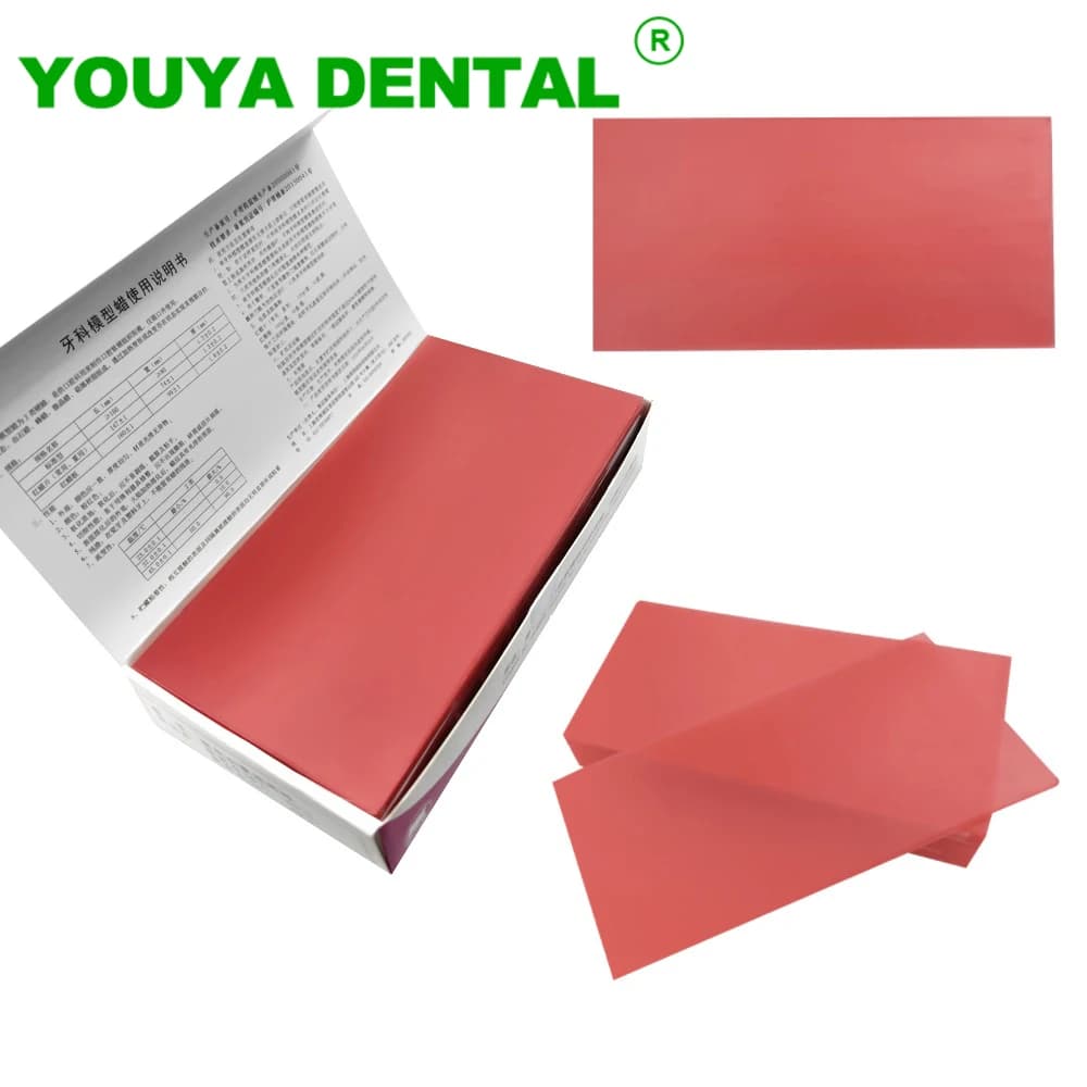 Piastra di Base in cera per laboratorio dentale fogli di cera rossa odontoiatria modellazione cera modello di protesi dentista materiale ausiliario per denti finti