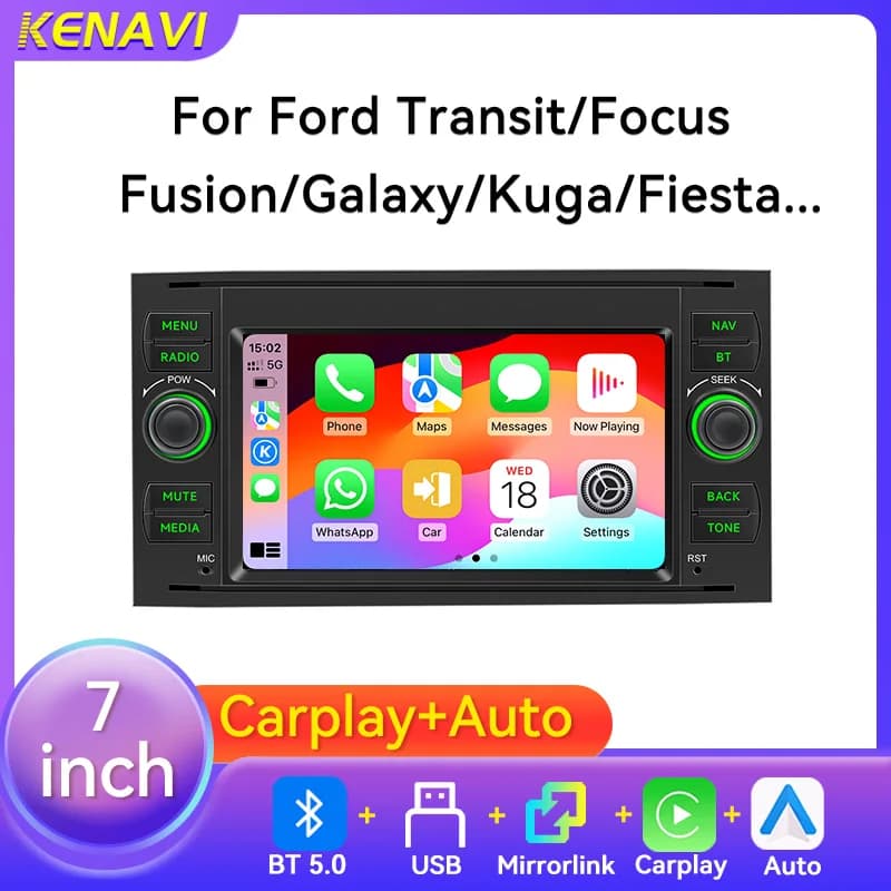 Car Radio MP5 Multimedia Player Carplay Android Auto For Toyota Corolla Vios Crown Camry Hiace Previa RAV4 FJ Cruiser Head Unit
