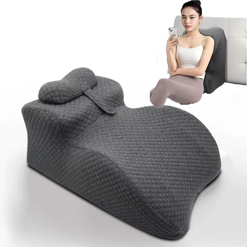 Multifunctional Headboard Sleeping Cushion Pillow for Lying Down Perfect for Reading or Using A Phone While Lying Down