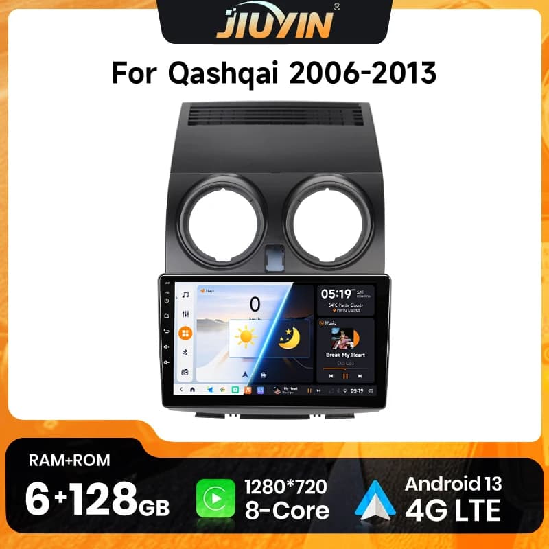 4G WIFI Carplay Android Autoradio Per Nissan Qashqai J10 2006 -2010 2011 2012 2013 multimediale Auto sistema intelligente GPS Stereo