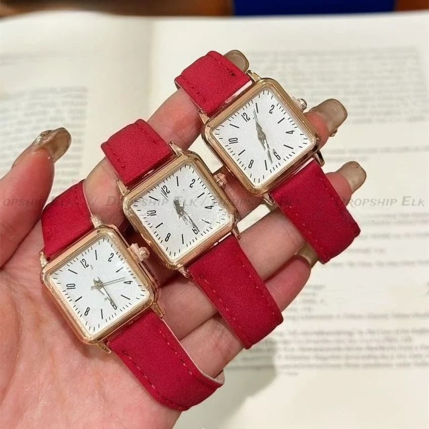 Women's Watch Luminous Leather Strap Digital Wrist Watch Quartz Watch Casual Gift Reloj Mujer Ladies' Watches
