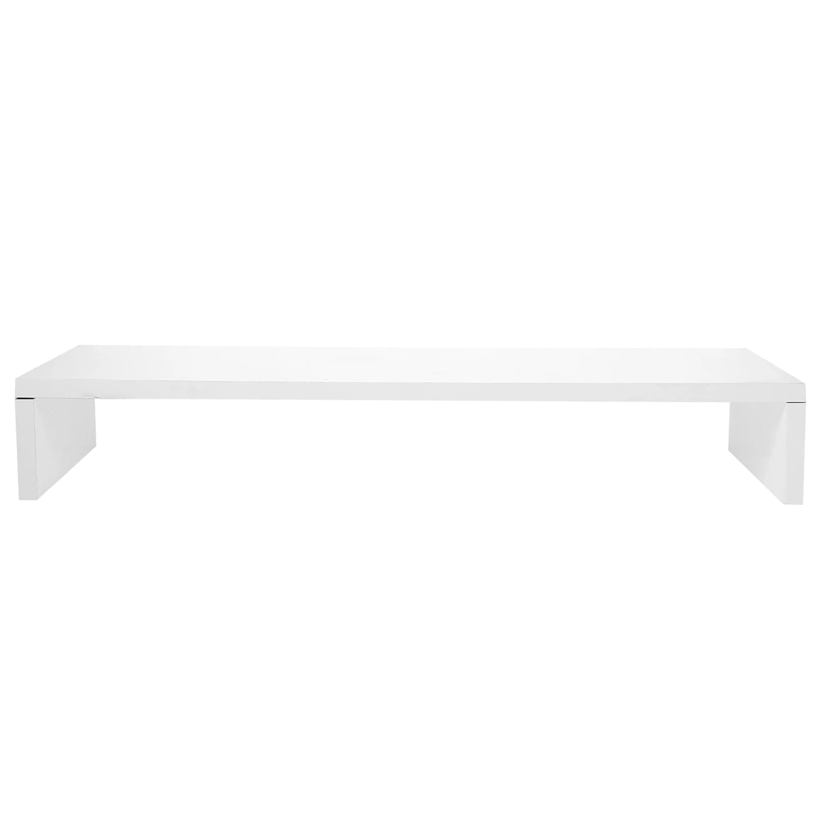 Monitor Riser Supporto da tavolo Computer portatile Bianco Ufficio Altezza Ripiano regolabile Spessore Risparmio Pratico ordinato