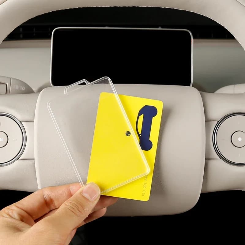 Portachiavi per auto trasparente Portachiavi speciale per auto Kit di protezione per anello Custodia per carta per auto NFC per NIO Firefly Accessori per auto Custodia per carta