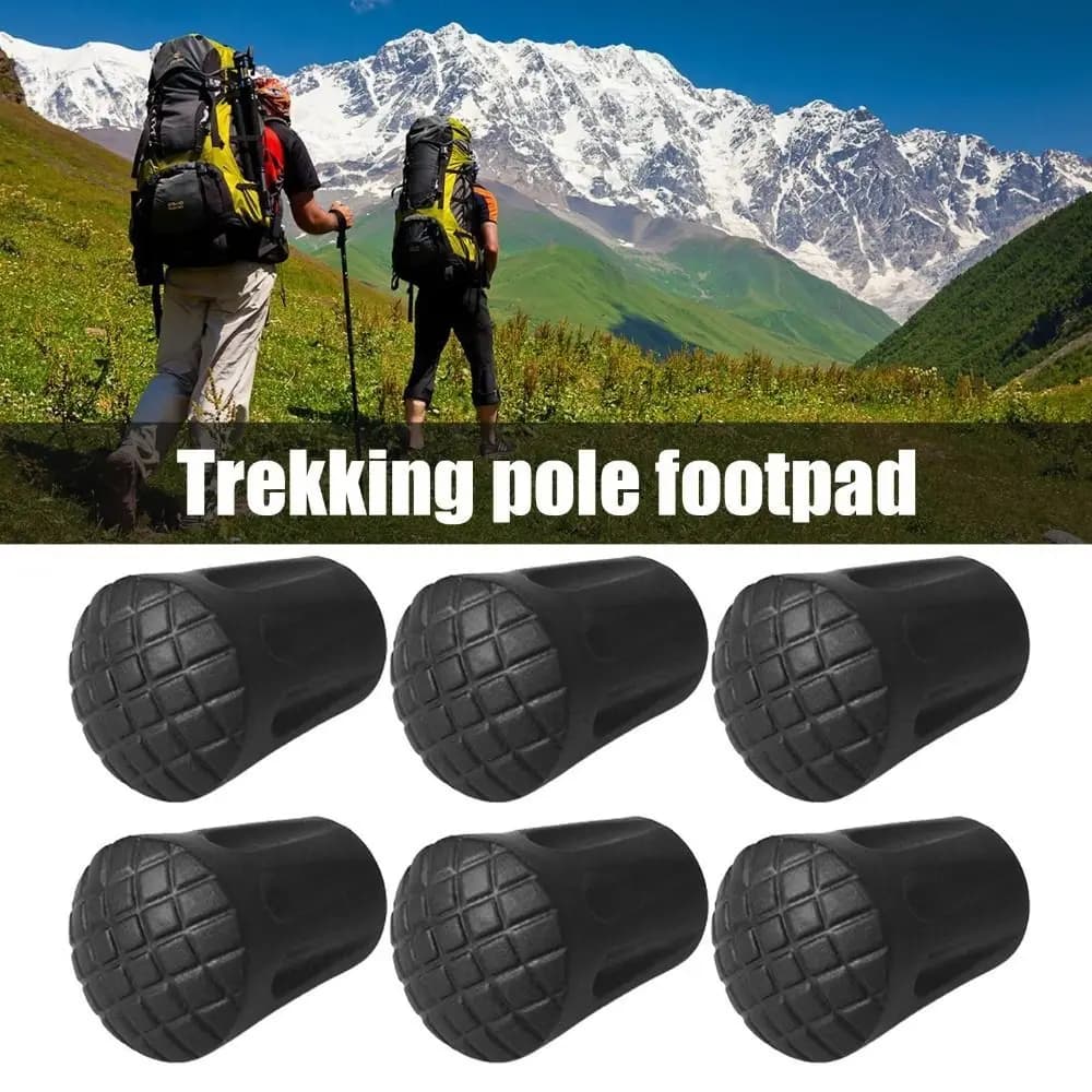 Rubber Walking Stick Tip Protector Non-slip 11mm Trekking Pole Bottom Cover Wear -resistant Anti-Skid