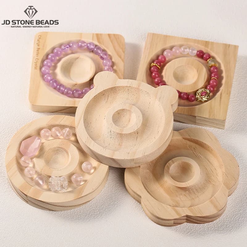 1 piece diy board design natural wood beads suitable for creating jewelry bracelets handcrafted tray display practical