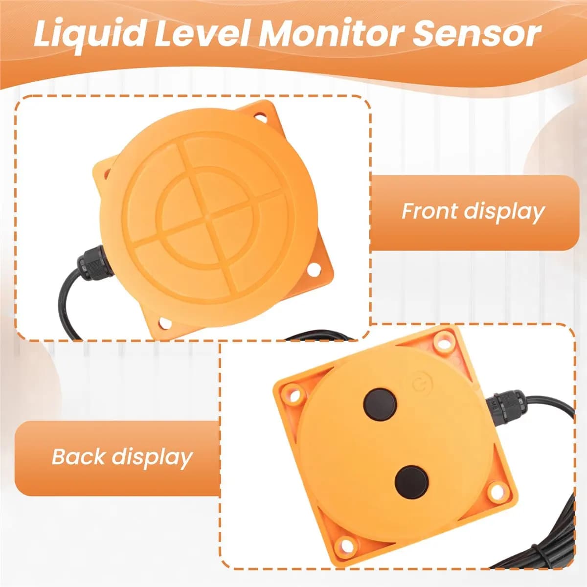 HowAA87 Tuya Smart WiFi Sensore di Livello per Serbatoi d'Acqua a Ultrasuoni con Avvisi in Tempo Reale e Controllo tramite App per iOS e Android, Spina EU