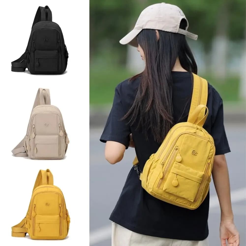 Nuova borsa a tracolla a doppio uso, leggera, piccola, multiuso, con tasche multiple, resistente, per ragazze e donne