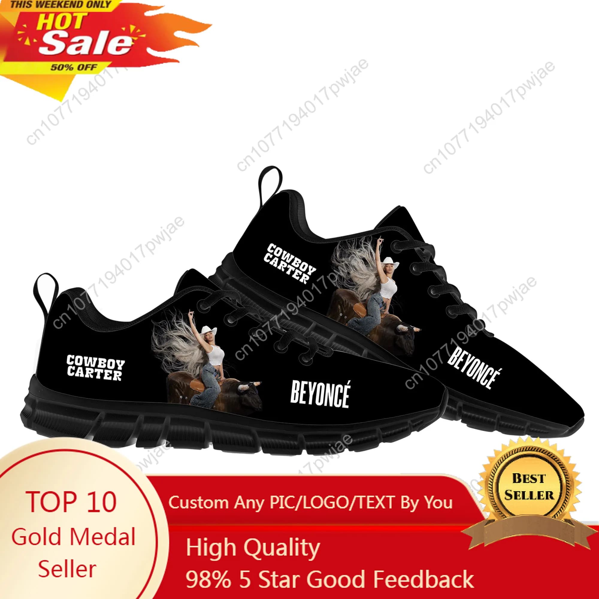 Scarpe sportive Beyonce Rock Cowboy Carter Scarpe da corsa casual da uomo e da donna