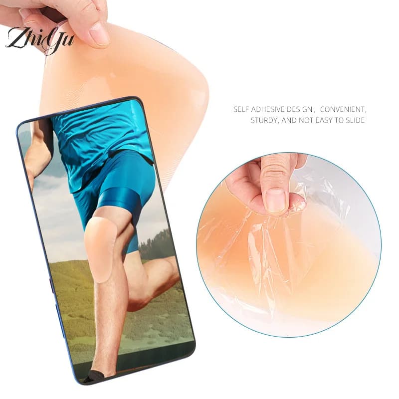 1 paio di ginocchiere in silicone per sci, sport all'aria aperta, basket, pattinaggio su ghiaccio, pattinaggio di figura, ginocchiere in silicone anticaduta