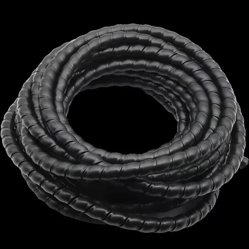 Organizzatore di Cavi Flessibile a Spirale da 2/4/6 Metri, 8mm 10mm, Protezione per Tubi, Avvolgicavo, Guaina Protettiva per Cavi