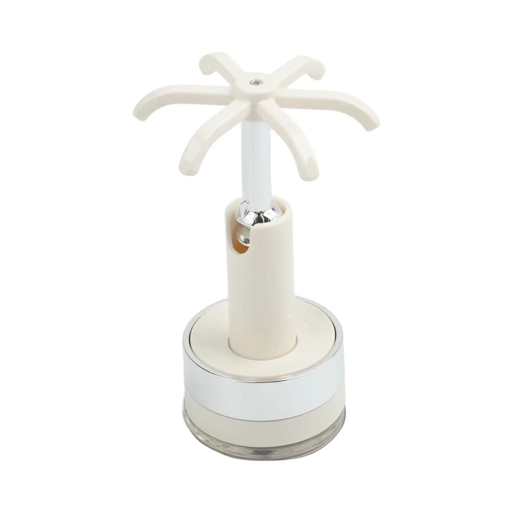 6 Claw Rotating Suction Cup Hook Rack for Kitchen Utensils No Drill Installation Supports Up to 3kg Wall or Ceiling Mount