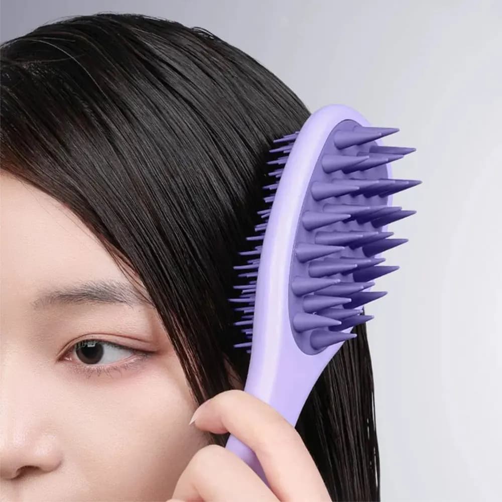 Double Sided Hair Washing Brush Large Tooth Scalp Massage Comb Lady Hair Straightening And Drying Dual Purpose Hair Care Comb
