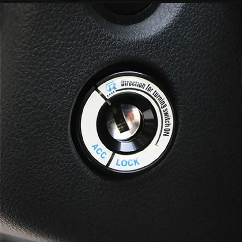 Luminous Start Stop Button Car Decor Start Button Cover Ignition Key Ring Cover Ignition Switch Cover Car Switch Sticker