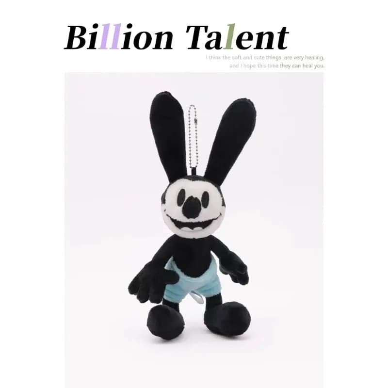 Peluche Coniglio Portafortuna Carino, Ciondolo per Zaino Scolastico Mickey, Portachiavi Auto Cartone Animato per Bambine, Regalo di Natale, Accessorio Anime
