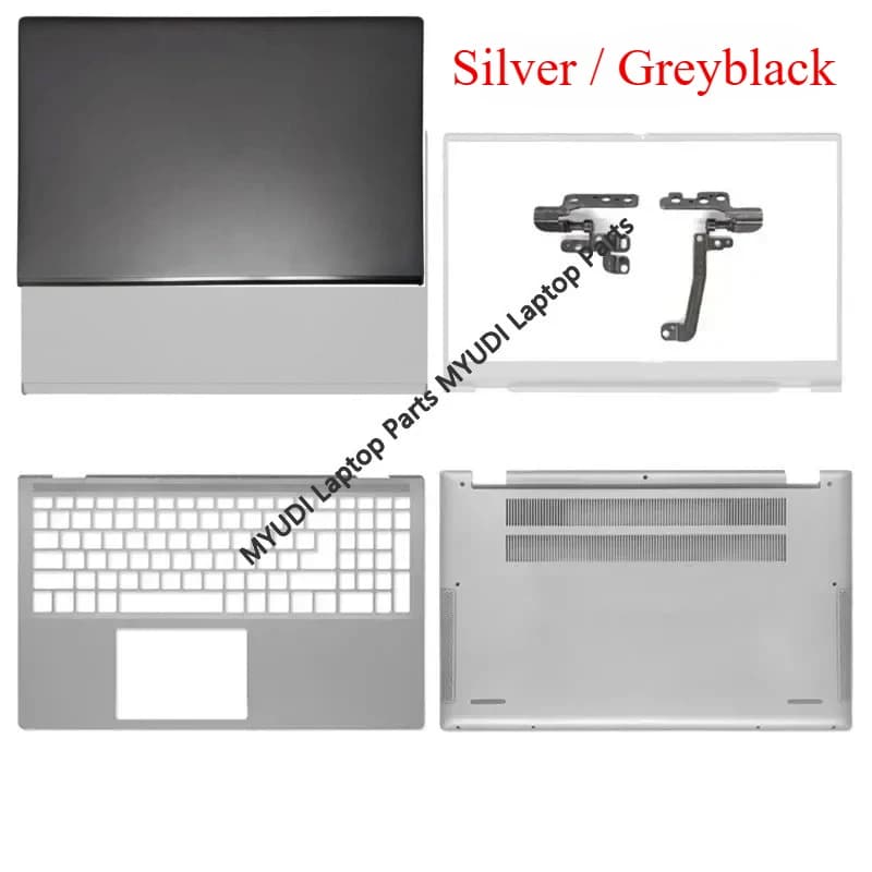 Nuovo per Dell Inspiron 7500 Case 7501 P102F: Cover Posteriore Schermo LCD, Cornice Pannello Frontale, Poggiapolsi, Scocca Superiore, Scocca Inferiore, Cerniere