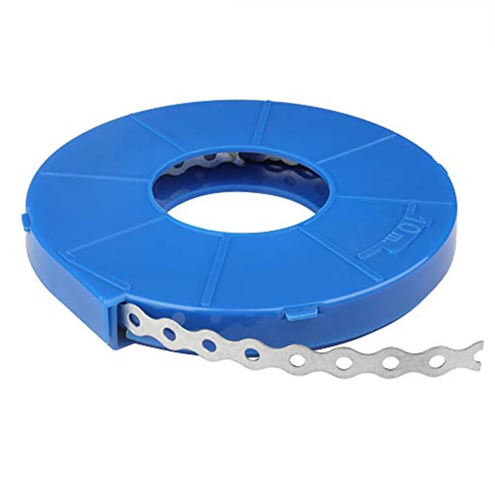 Carbon Steel Multi Functional Cable Tie 30ft Length 5mm Hole Diameter 14mm Spacing for Efficient Cable Bundling and Storage