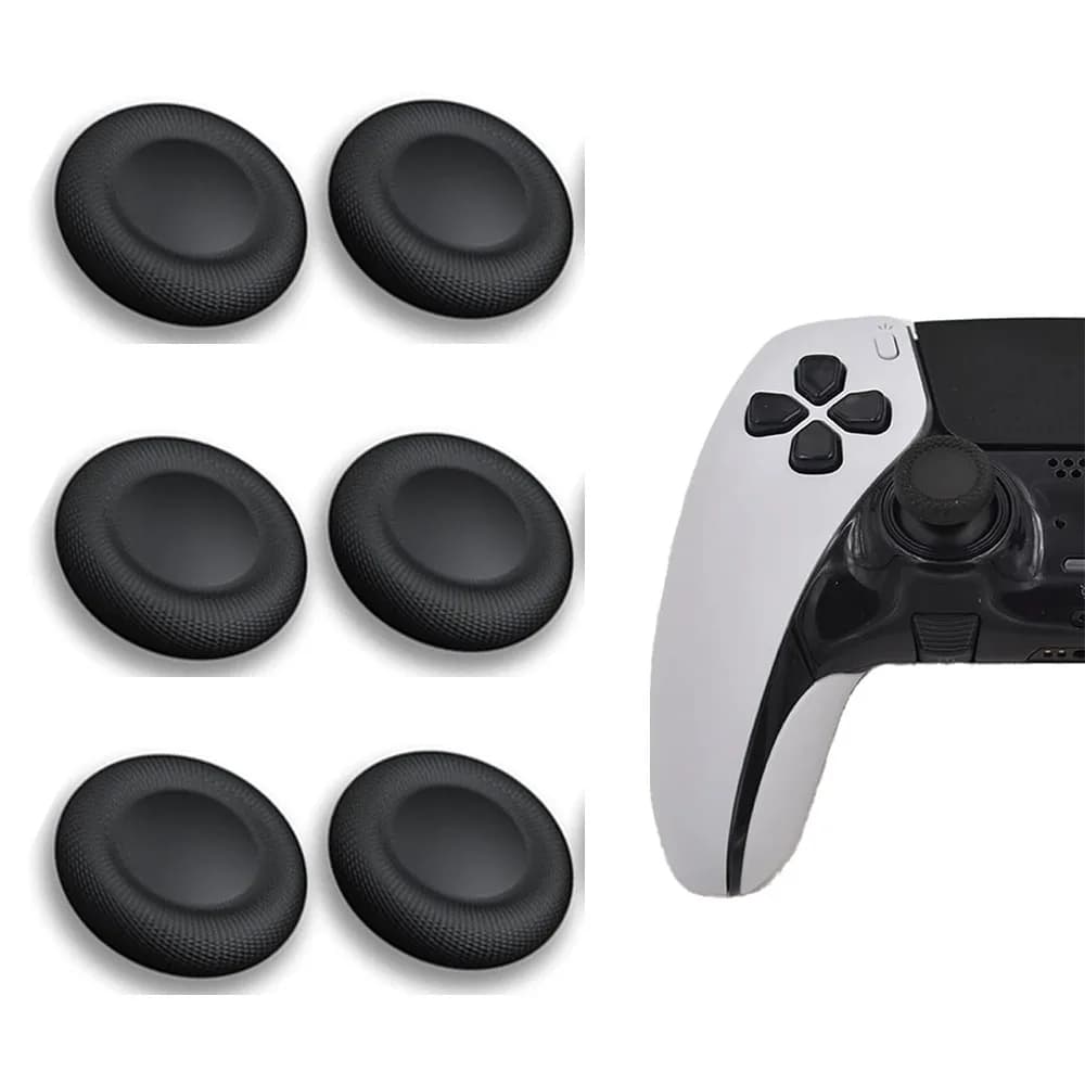 2/6/10 Pezzi Cappucci di Ricambio per Joystick PS5/4, Copri-Grip per Thumbstick, Parti di Riparazione per Accessori Playstation 5