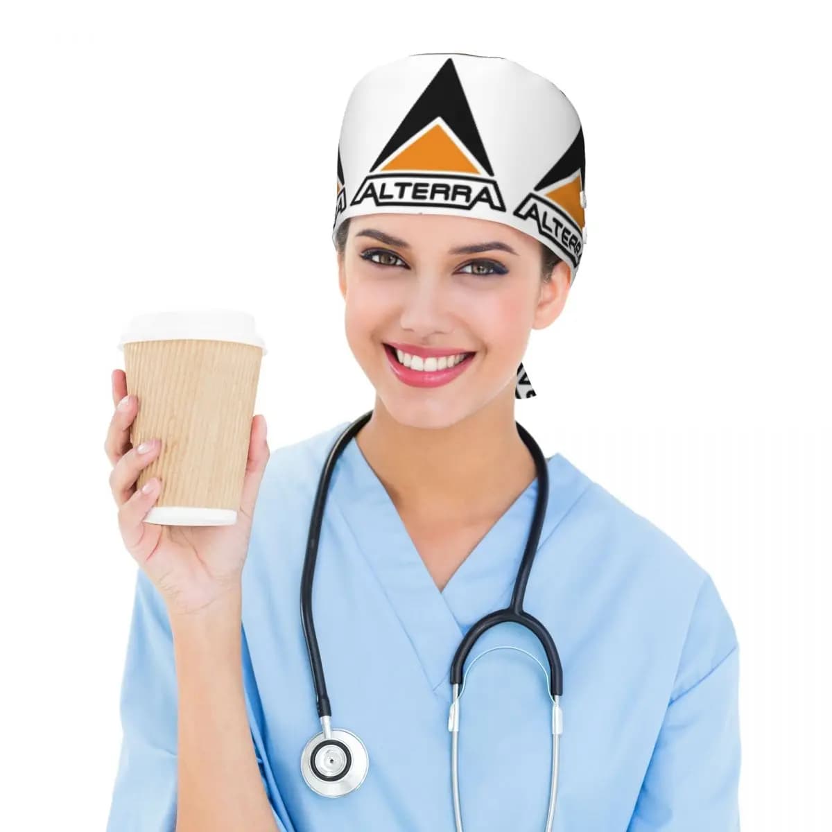 Alterra Subnautica Scrub Hat Doctor Working Surgical Cap Men Women Adjustable Nursing Caps for Dentist