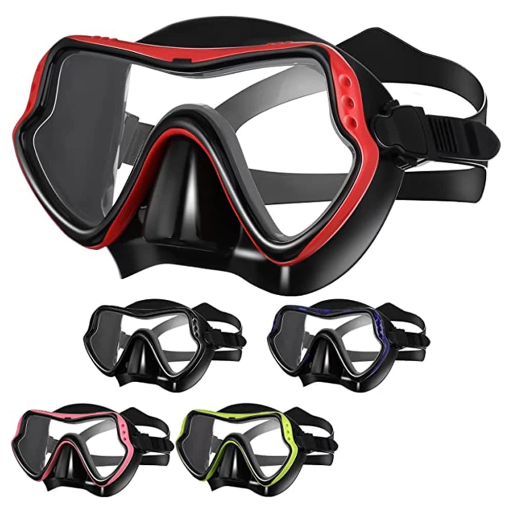 Big Frame Diving Mask,Dving Goggles For Adult,Soft Silicone Swimming Glasses,Sealed Anti-Fog Diving Face Cover Diving Equipment