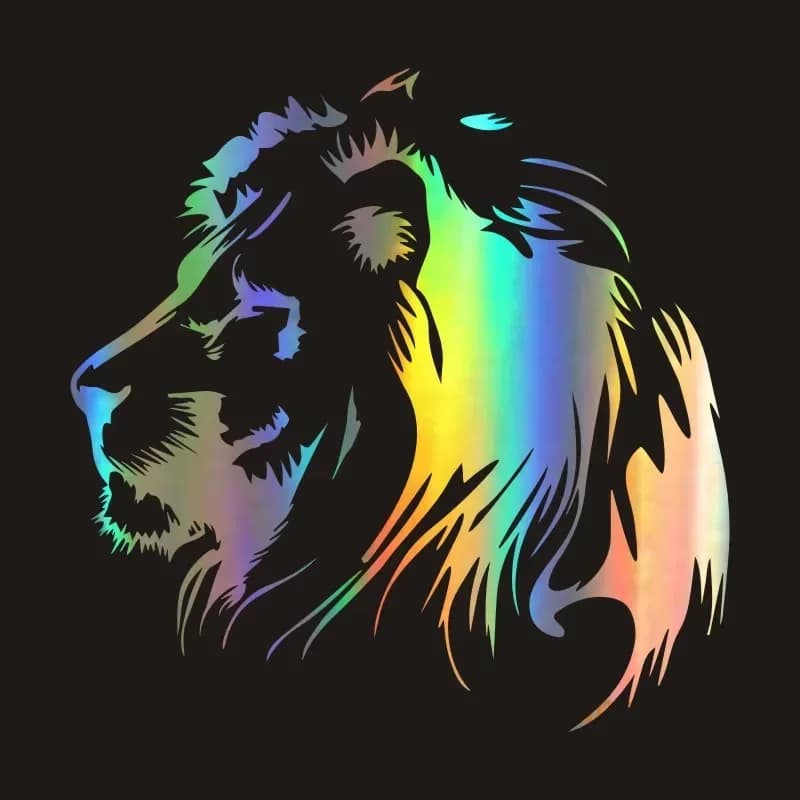 Personalizzato e decalcomanie 3D Cool Lion Auto adesivo in vinile riflettente adesivo per finestrino auto accessori per lo styling dell'auto 17 cm * 17 cm