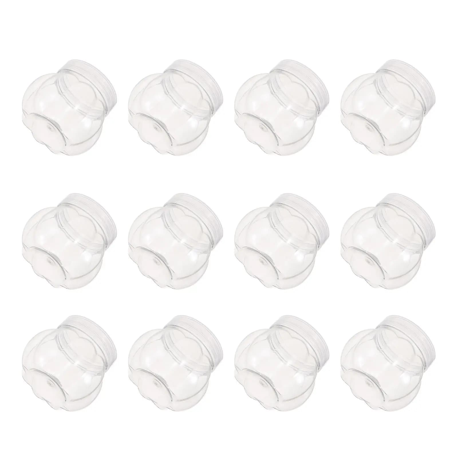 12Pcs Heavy-Duty Sealed Canisters Food-Safe Plastic Storage Jars for Honey Tea Jam Pickles Spices Kitchen Pantry Organization