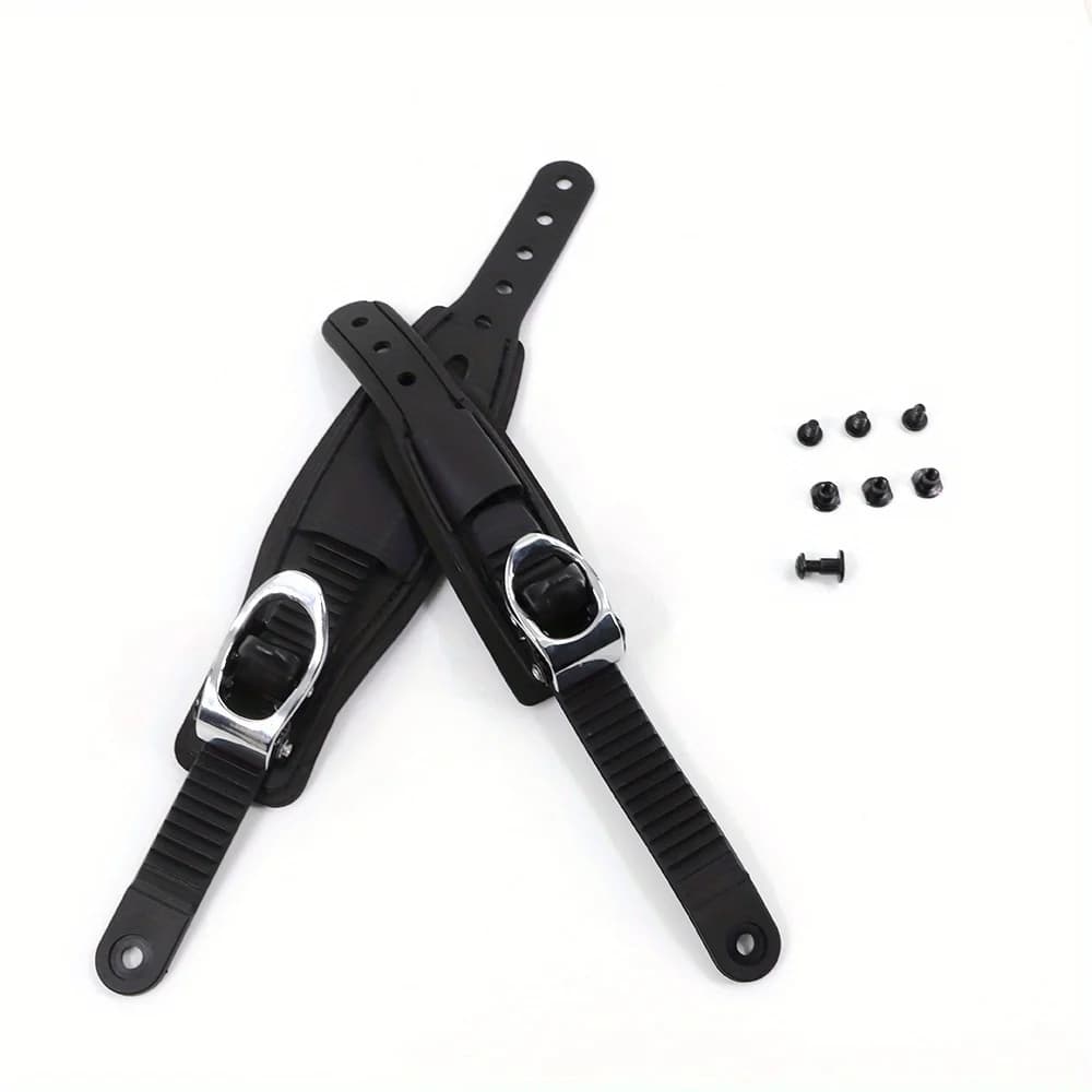 1 pc Adjustable Ski Strap Binding Attachment for Multiple Occasions With Ratchet Tongue Ladder to Secure Shoelaces