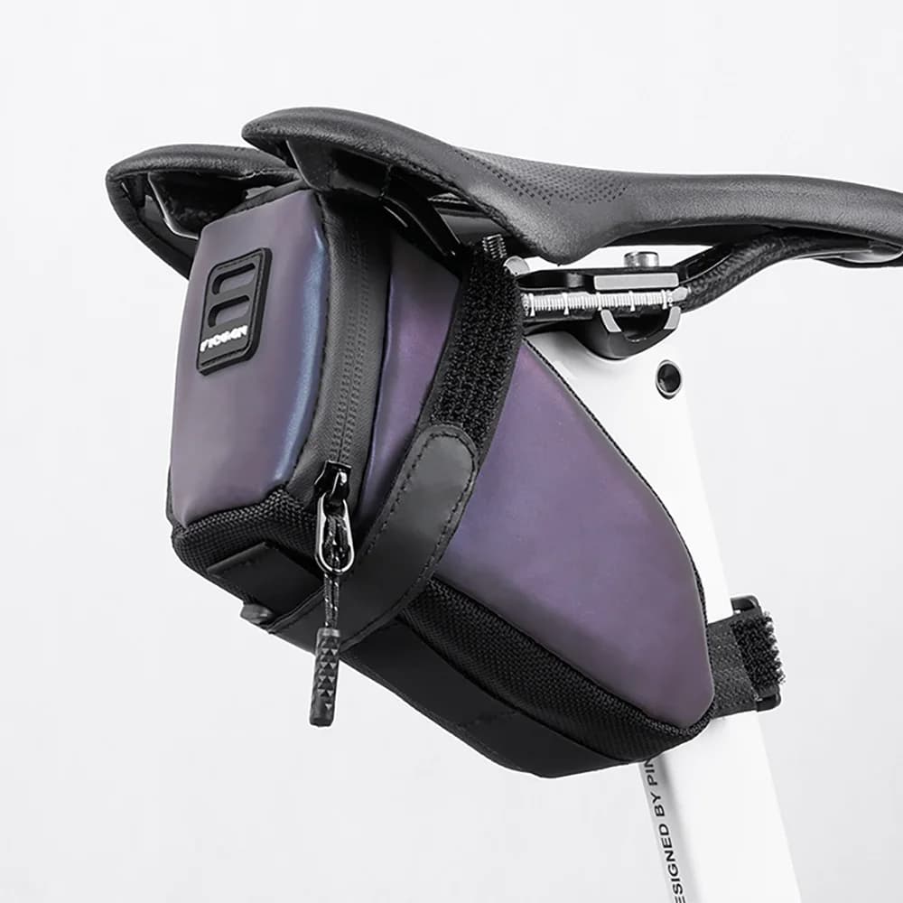 Portable Bicycle Tail Bag, Night Safety Driving Bag, Mountain Road Bike Saddle Bag, Can Hang Back Lights
