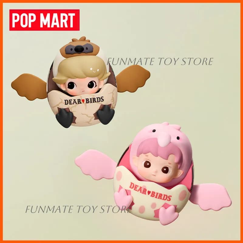 Original POP MART Car Fragrance Dear Birds Series Blind Box Vent Clip Air Freshener Mini Figurine Car Interior Decor Mystery Box
