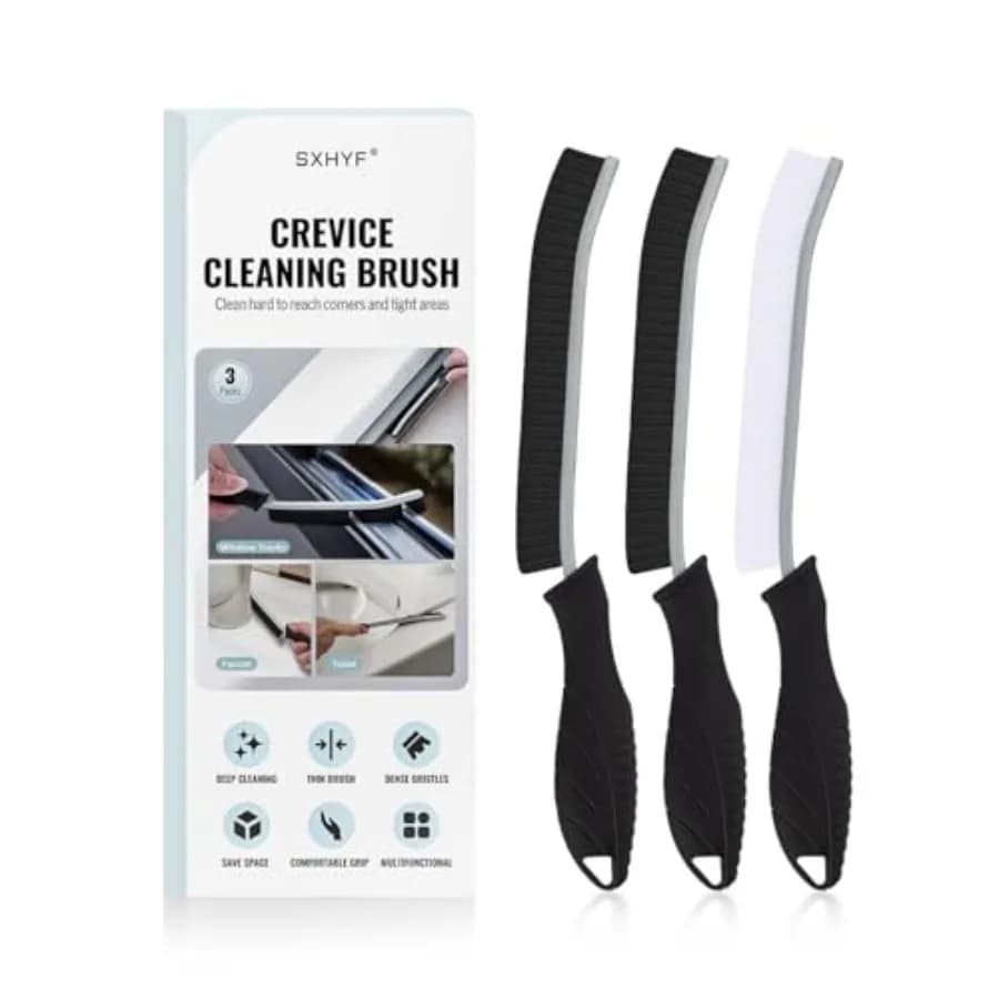 Crevice Cleaning Brush - Grout Scrub Brush, House Cleaning Supplies, Gap Cleaning Tools, Home Essentials, Gifts for Women Men,