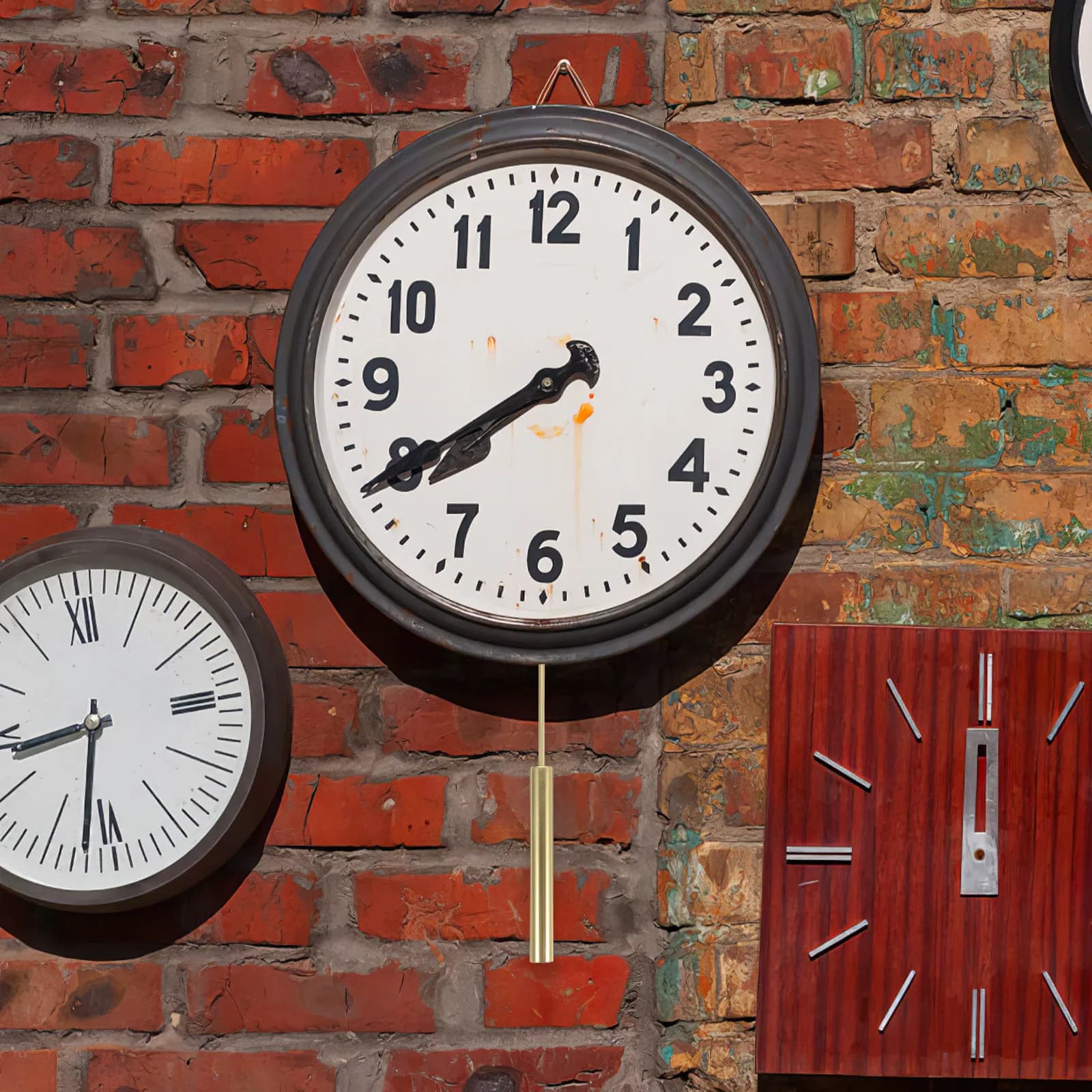 Pendolo in Metallo per Orologio da Parete, Superficie Liscia, Facile Installazione, Progetto Fai-da-Te, Parti di Ricambio per Orologi, Accessori per Meccanismi