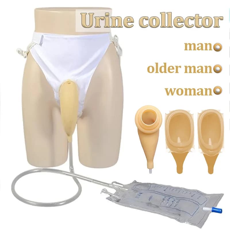 1 set portable reusable male and female urinary bag orinatoio collector for urinary incontinence urinary tray