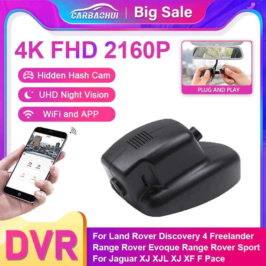 Wifi Auto DVR Dashcam EDR per Land Rover Discovery 4 Freelander Range Rover Evoque Range Rover Sport Jaguar XJ XJL XJ XF F Pace