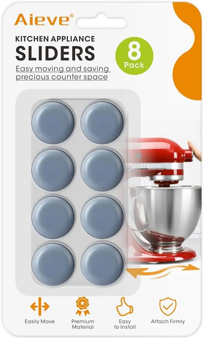 Set of 8 Small Appliances for Small Appliances, Self-adhesive Wheels, Kitchen Accessories for Mixers and Air Fists