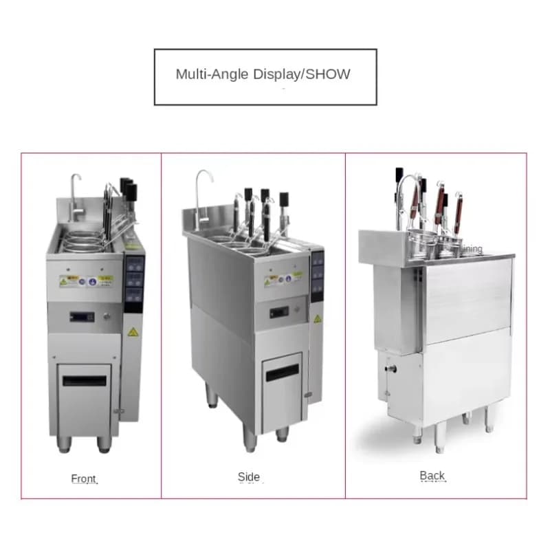 Cuocipasta con sollevamento automatico con 3 cestelli Macchina per cucinare noodle Elettrodomestico da cucina