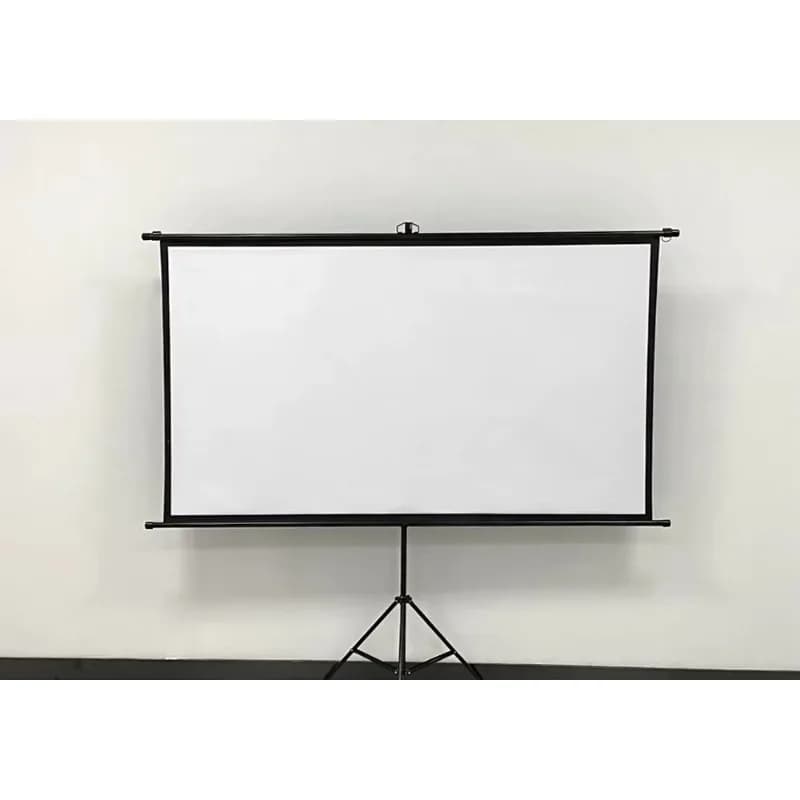 OEM Tripod Screen72"~150" 4:3 16:9 Produce Matte White Gray Fiberglass Portable Tripod Projector Screen