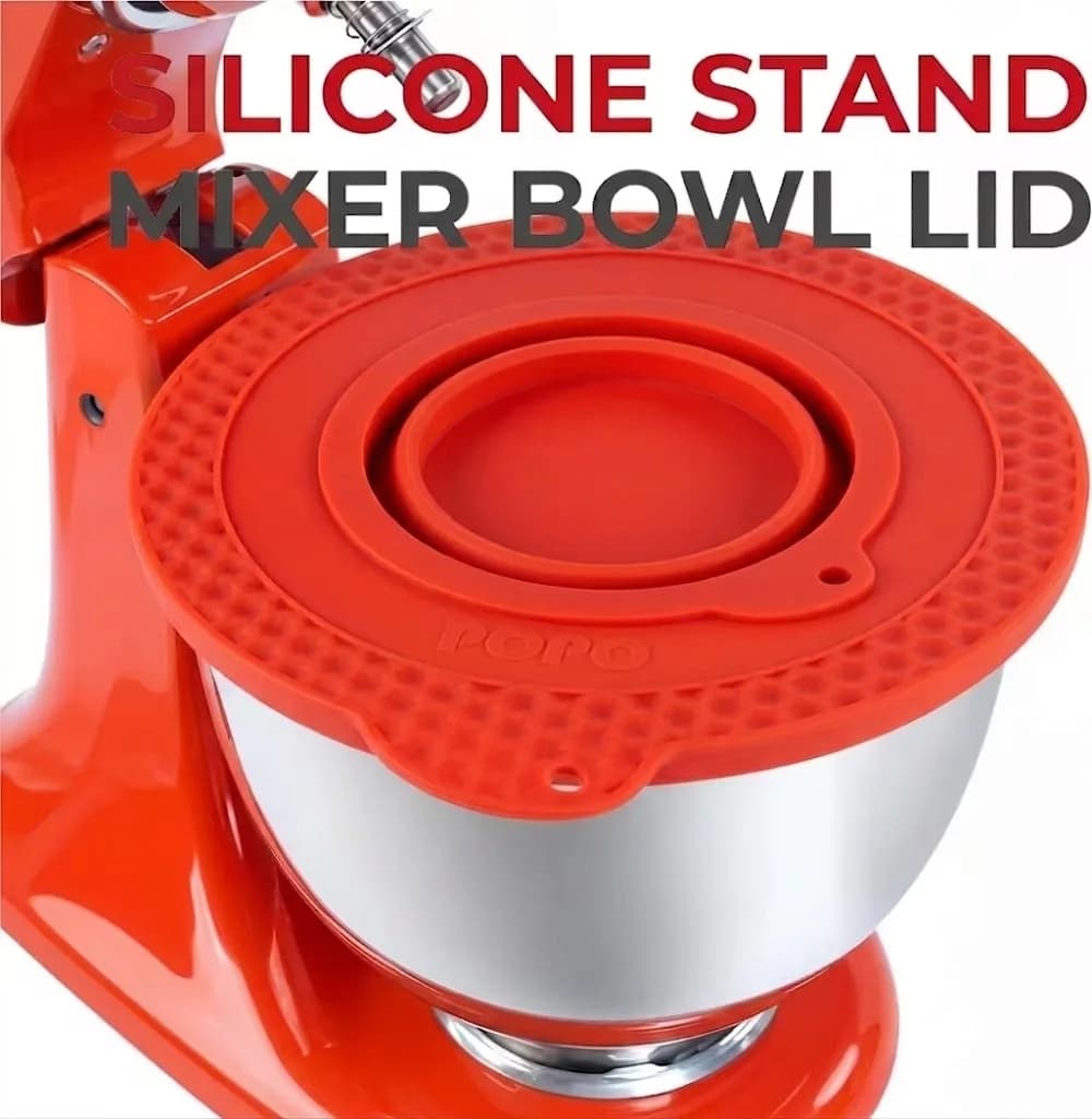 4.5–5-Quart Tilt Head Stand Mixer Silicone Bowl Lid Anti Spill Guard For KitchenAid With Foldable Small Mixing Bowl Spare Parts