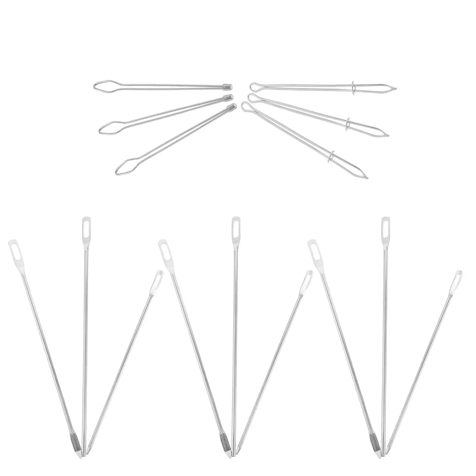 Set di 15 Pezzi di Strumenti per Infilare Cordoncini, Infilatore in Metallo, Kit di Ricambio per Elastici per Felpe, Pantaloni, Borse, Fai-da-Te e Cucito Domestico