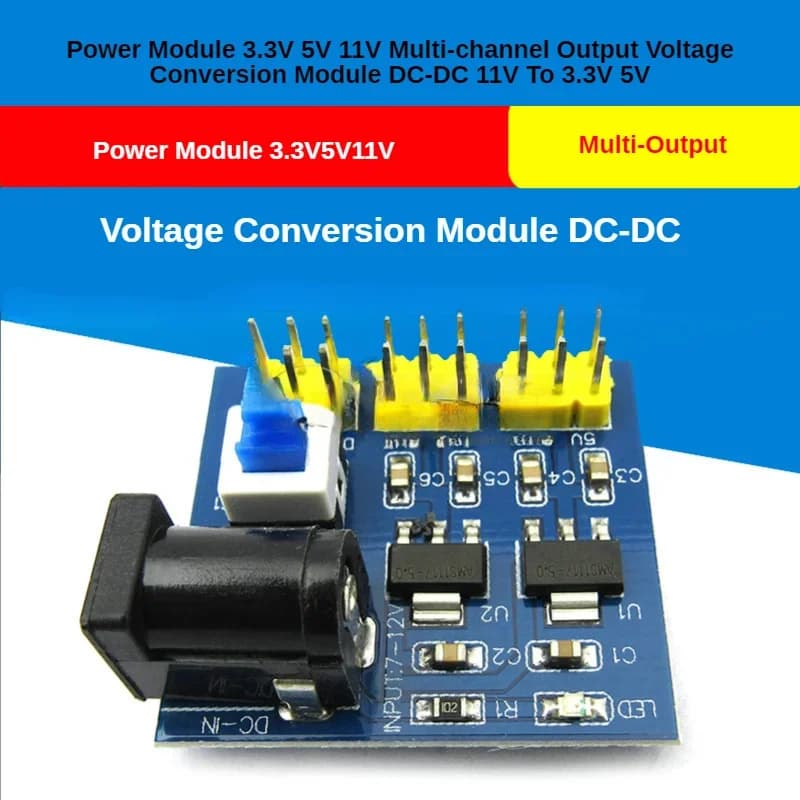 1PCS Multi Output Voltage Conversion DC 10V To 3.3V 5V 10V Step Down Buck Power Supply Module for Arduino